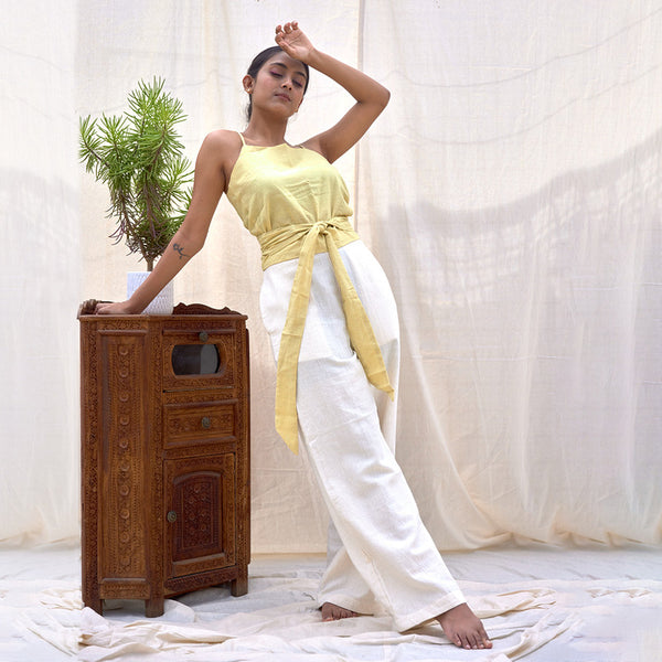 Organic Cotton Camisole Top | Natural Dyed | Yellow