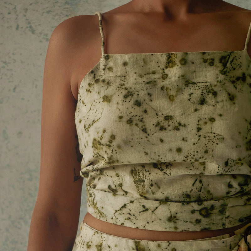 Organic Cotton Printed Skirt | Green