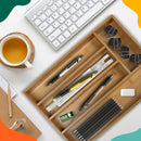 Bamboo Drawer Organizer | Brown | 16 inch x 11 inch