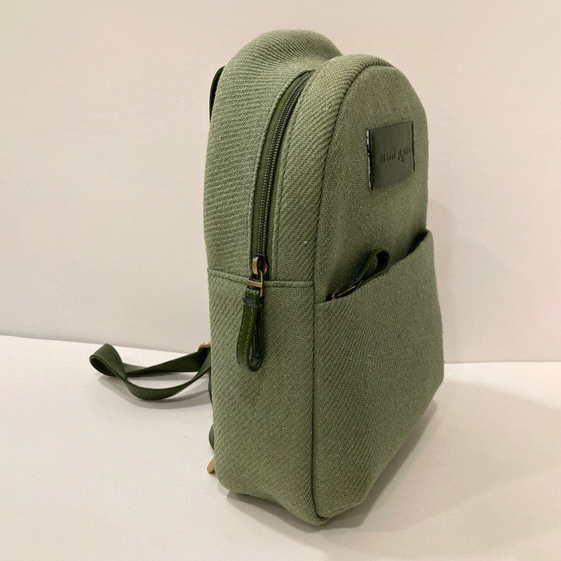 Cactus Leather Kawaii Backpack | Green