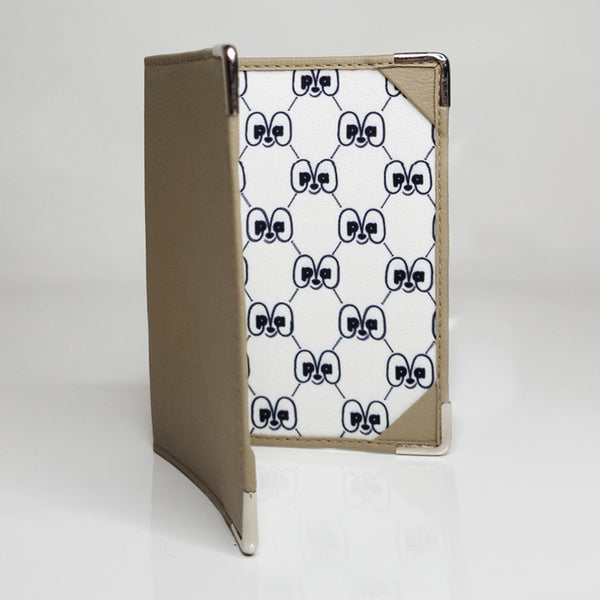 Cactus Leather Passport Holder | Beige