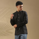 Hemp Fitted Shirt | Black