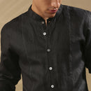 Hemp Fitted Shirt | Black