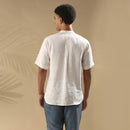 Hemp Half Sleeved Shirt | White