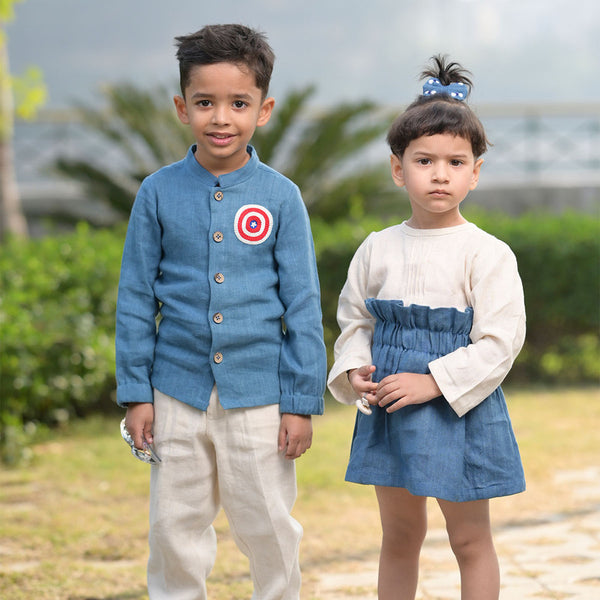 KIDS LINEN BLEND JOGGER TROUSERS  UNIQLO IN