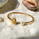 Women Bracelet | Real Ark Clams | 24K Gold Plated