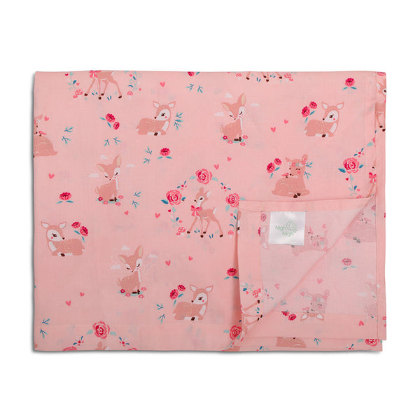 Pure Cotton Kids Bedsheet Set|Pink