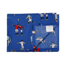 100% Cotton Kids Bedsheet Set|Blue Football