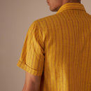 Linen Short Kurta | Yellow