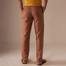 Cotton Linen Pants | Rust Brown