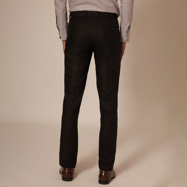 Linen Trousers | Black