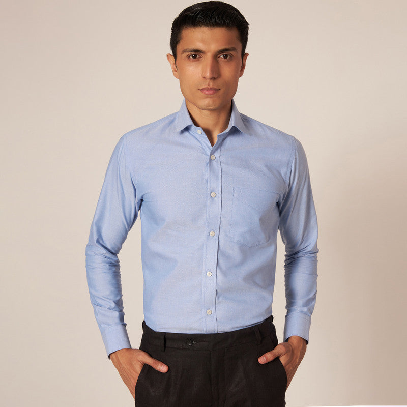 Cotton Formal Shirt | Blue