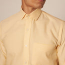 Cotton Formal Shirt | Yellow