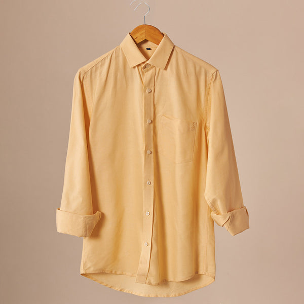 Cotton Formal Shirt | Yellow