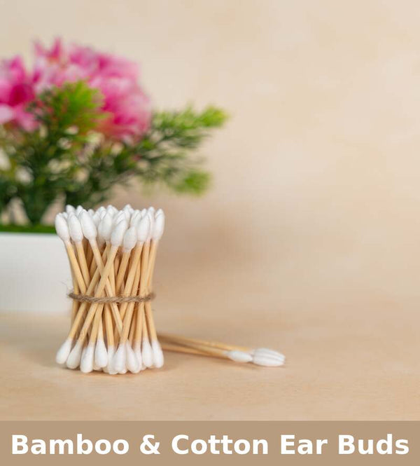 Bamboo & Cotton Ear Buds | 80 Swabs | Set of 2