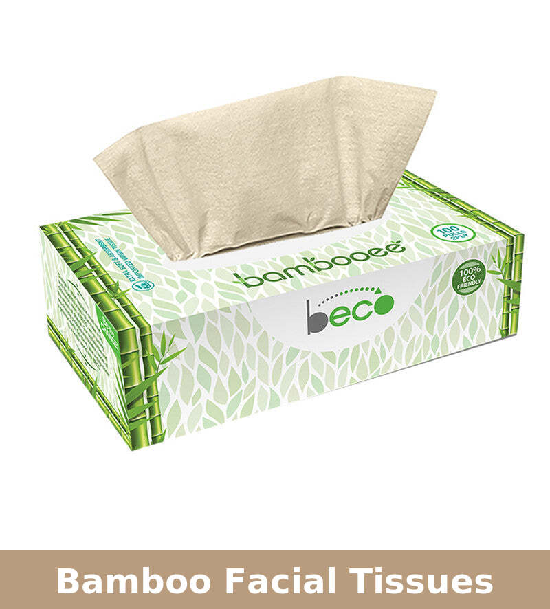 Bamboo Facial Tissues | Soft And Absorbent |100 Pulls | Pack of 4