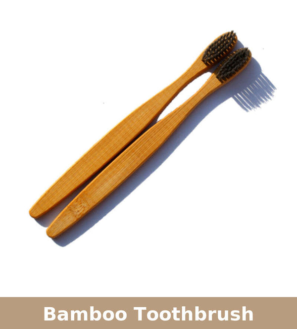 Bamboo Toothbrush | Charcoal Activated Bristles | Set of 2