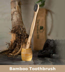 Bamboo Toothbrush | Charcoal Bristles | Biodegradable | Set of 2