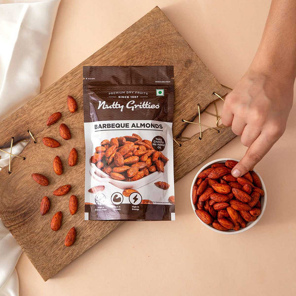 Barbeque Almonds, Thai Chilli Blend & Pepper Cashews Combo | 200 g Each | Set of 3