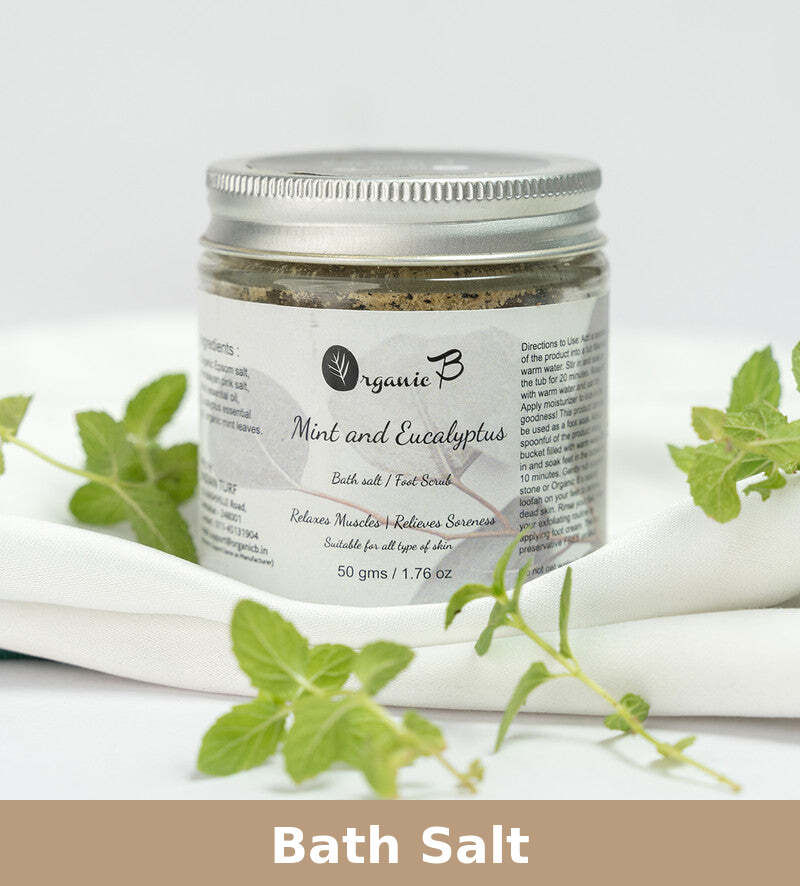 Bath Salt | Mint & Eucalyptus | Relaxes Muscles | 50 g