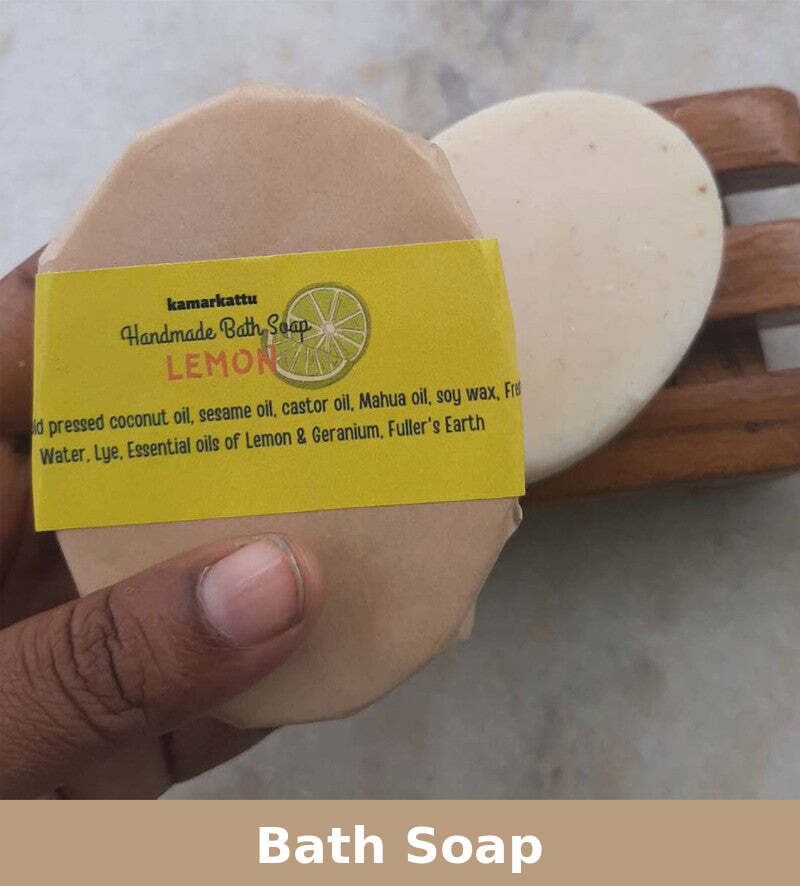 Bath Soap | Fresh Lemons | Handmade | 120 g | Pack of 3