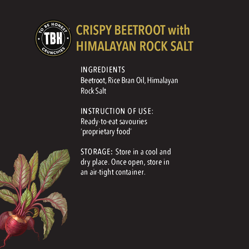 Crispy Beetroot Chips | Himalayan Rock Salt | 25 g | Pack of 3