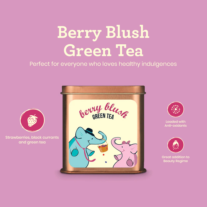 Green Tea | Berry Blush | Anti Oxidant Rich | 100 g