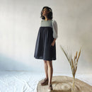 Cotton Flared Dress | Black