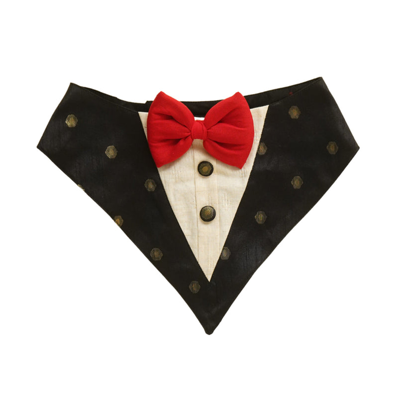 Pure Cotton Bow Tie for Dogs | Black