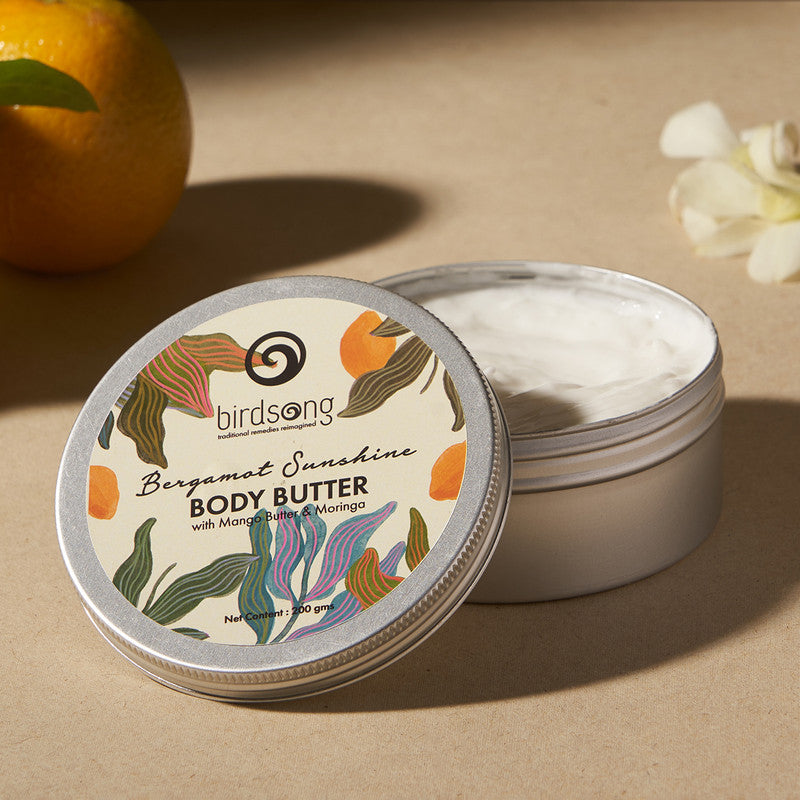 Body Butter | Bergamot Sunshine | Mango Butter & Moringa | 200 g