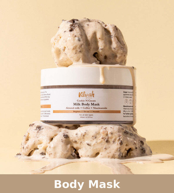 Body Mask | Cookie N Cream  | Reduces Pigmentation | 200 ml