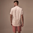 Cotton Linen Shorts | Salmon Pink