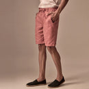 Cotton Linen Shorts | Salmon Pink