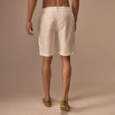 Shorts for Men | Cotton Linen Shorts | Milky White