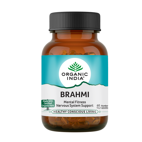 Organic India Brahmi Capsules | 60 Capsules | Nervous System Support