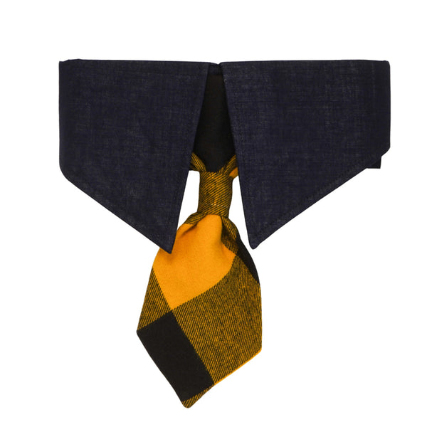 Pure Cotton Neck Tie for Dogs | Yellow