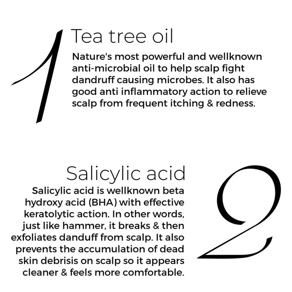 Hair Oil Shots | Tea Tree & Salicylic | For Dry, Itchy Scalp to Fights Dandruff | Set of 8