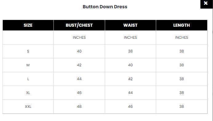 Button Down Cotton Dress