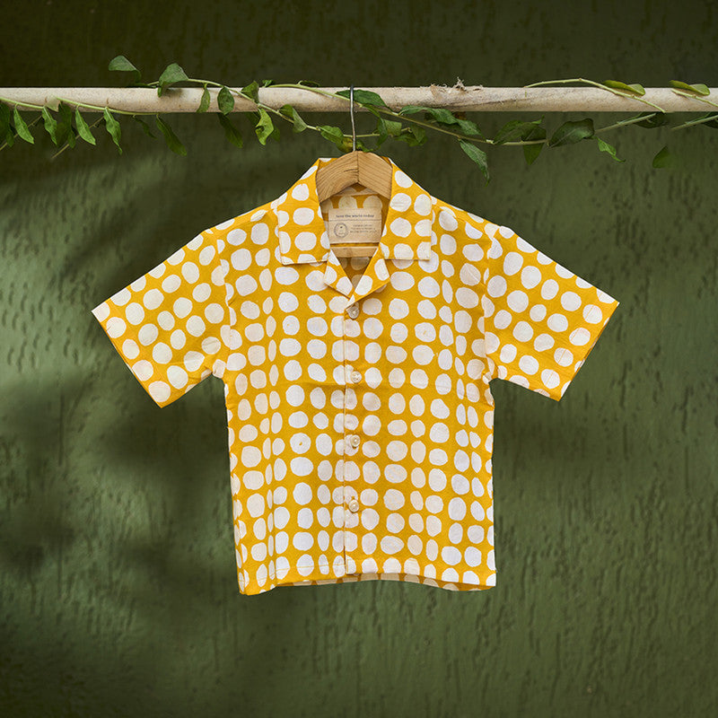 Cotton Boys Shirt | Yellow