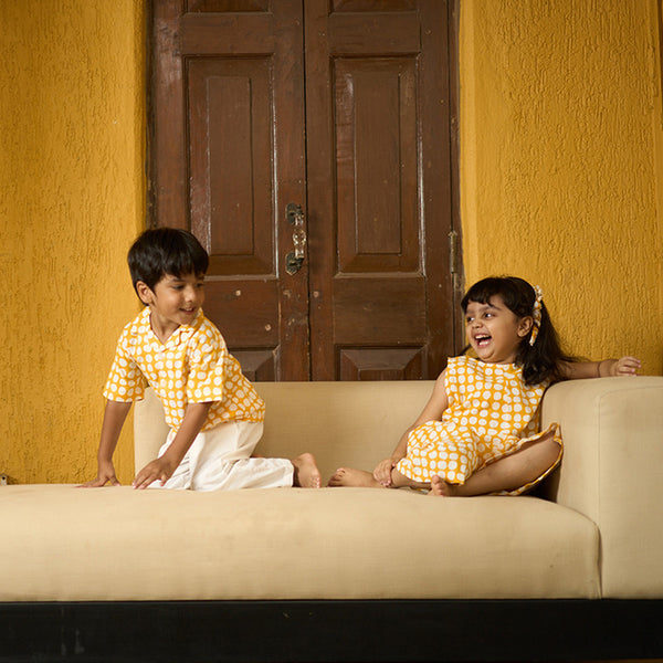 Cotton Boys Shirt | Yellow