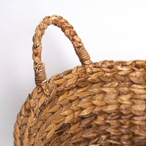 Natural Basket | Water Hyacinth | Brown | 13 inches