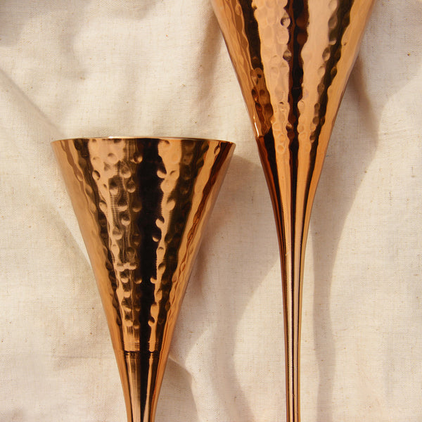 Festive Gifts | Copper Utensils | Copper Goblet Glasses | Set of 2