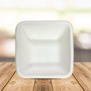 Bagasse Paper Disposable Bowls | Square | 4 inches | Beige