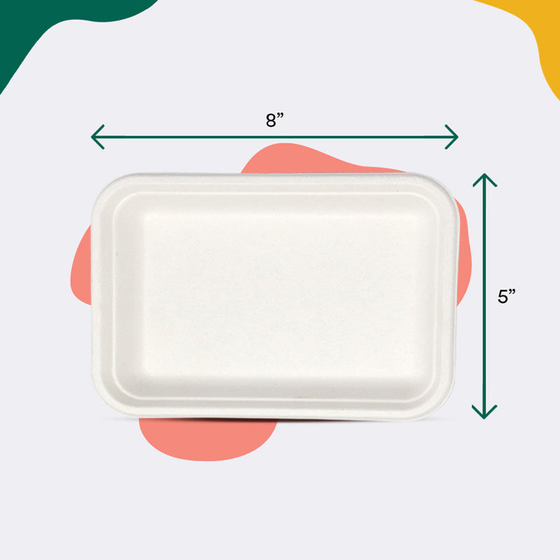 Disposable Plates | Bagasse Paper | Meal Plate | Beige
