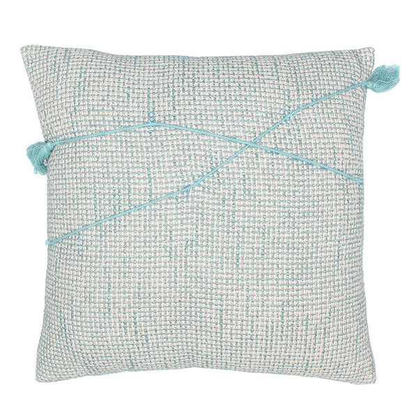 Cotton Cushion Cover | Taselled | Blue