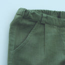 Organic Cotton Pants for Boys | Olive Green