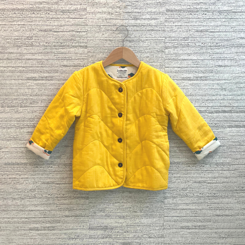 Organic Cotton Jacket for Boys | Bright Yellow