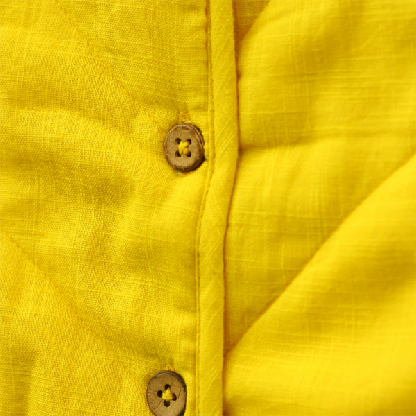 Organic Cotton Jacket for Boys | Bright Yellow