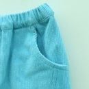 Cotton Corduroy Joggers for Kids | Light Blue