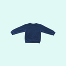 Cotton Fleece Sweatshirt for Kids | Dark Blue